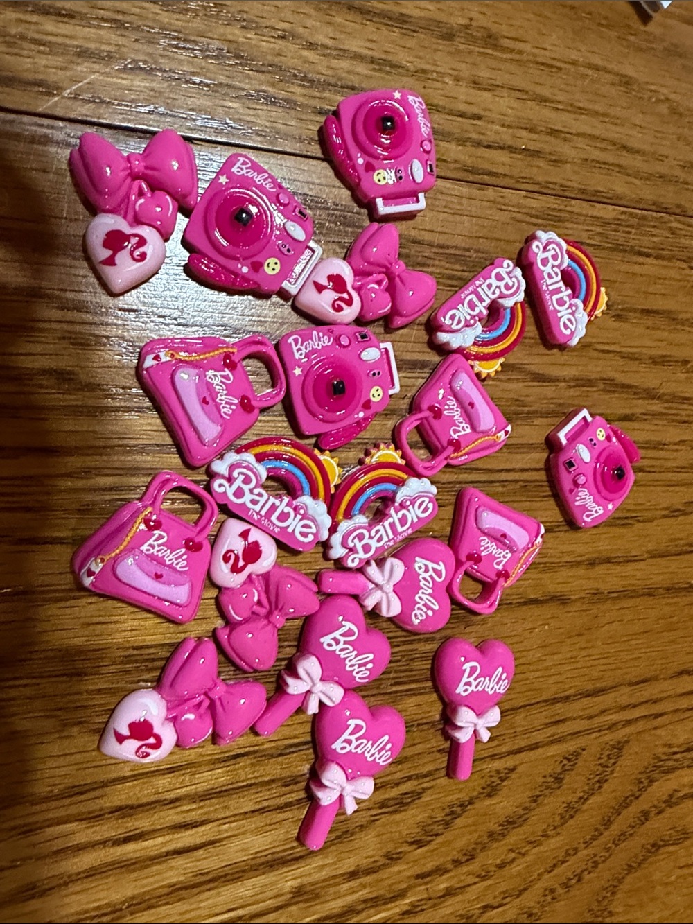Barbie Pink Mini 20 pc Charms Pack with Rainbow Accents